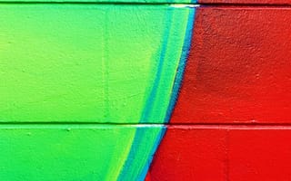 Картинка Красный, Линии, Текстуры, Зеленый, Синий, Краска, Оттенки, Стена