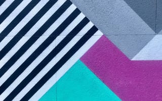 Картинка Абстракция, Краска, Стена, Граффити, Геометрия