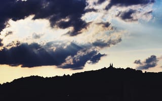Картинка Природа, Облака, Австрия, Замок, Линц
