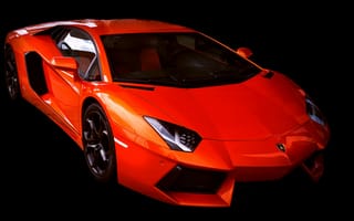 Картинка Lamborghini Aventador, Ламборджини (Lamborghini), Автомобиль, Тачки (Cars), Спорткар, Красный
