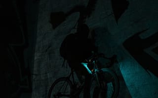 Картинка Темные, Силуэт, Темнота, Велосипед, Темный, Человек
