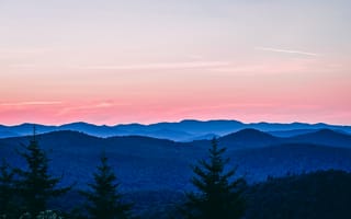 Картинка Природа, Деревья, Сша, Горы, Небо, Vermont