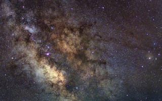 Картинка Космос, Звезды, Галактика, Туманность, Свечение