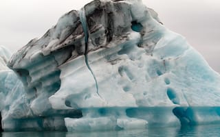 Картинка Природа, Ледник, Лагуна, Исландия, Айсберги