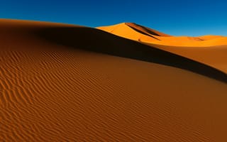 Картинка Пустыня, Природа, Тень, Холмы, Песок, Дюны