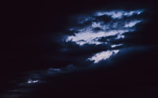 Картинка Небо, Ночь, Облака, Темные