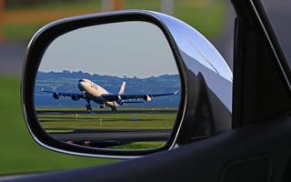 Картинка Машины, Отражение, Самолет, Зеркало, Разное