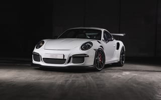 Картинка Порш (Porsche), Тачки (Cars), 911, Gt3, Вид Спереди, Белый