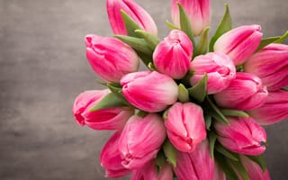 Картинка тюльпаны, beautiful, розовые, fresh, белые, tulips, букет, spring, flowers