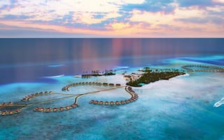Картинка maldives, природа, тропики, photography, пейзаж, landscape, море, sea, индийский, океан, мальдивы, острова
