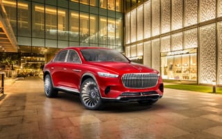 Картинка vision mercedes-maybach ultimate luxury , 2018, автомобили, mercedes-benz, vision, mercedes, maybach, ultimate, luxury, электрический, кроссовер, премиум-класс, красный