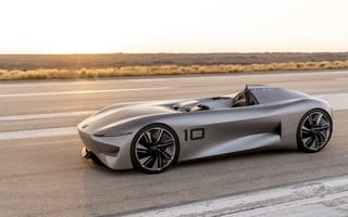 Картинка 2018 infiniti prototype 10, автомобили, infiniti, ретро-стиль, вид, спереди, суперкар, родстер