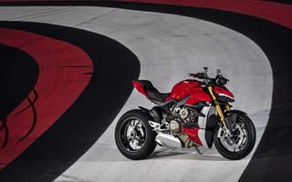 Картинка мотоциклы, ducati, streetfighter, мотоцикл, красный