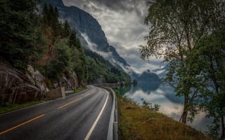 Картинка природа, дороги, норвегия