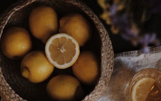 Картинка еда, цитрусы, лимоны