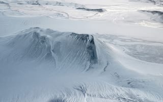 Картинка природа, зима, нагорье, тишина, снег, исландия, ледяное