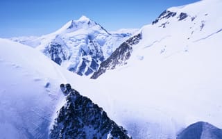 Картинка природа, горы, снег