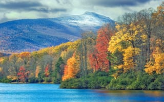 Картинка природа, реки, осень, озера