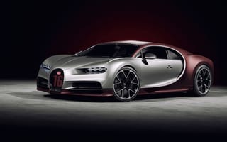 Картинка автомобили, bugatti, chiron, carbon, matte