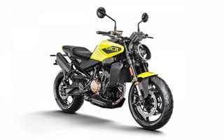 Картинка мотоциклы, husqvarna, 2025, жeлтый, 801, vitpilen, студия