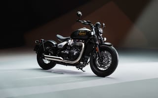 Картинка мотоциклы, triumph, 2025, tfc, bobber, bonneville, студия