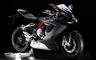 Картинка мотоциклы, mv agusta, байк, черный