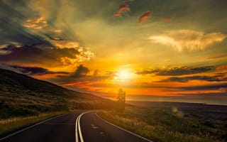 Картинка lo, закат