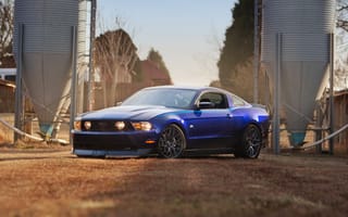 Картинка ford, mustang, синие, америка, форд, мустанг
