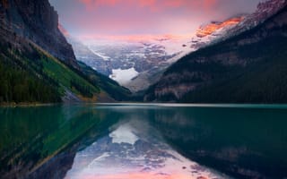 Картинка reflections, небо, озеро, горы