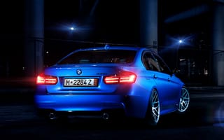 Картинка 3 series, 335i, bmw, f30, синие, бмв, спорт, седан, ряд