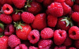 Картинка berrys, g3, lg, raspberry, красые, лето, фрукты, клубника