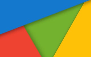 Картинка material shapes, абстрактные, синие, красые, зеленые, цветные, желтые, материал, плоские, формы