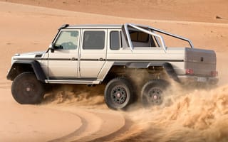 Картинка 6x6, mercedes, g-class 6x6, машины, авто, мерседес, песок, бенц, пустыня, мерс, класс, внедорожник