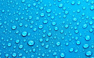 Картинка синие, вода, капли