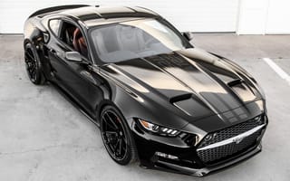 Картинка ford, mustang, черные, авто, спортивные, форд, мустанг, тюнинг