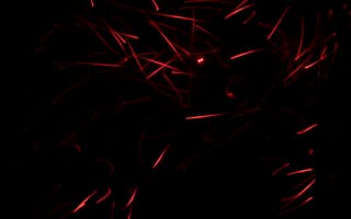 Картинка exposure, spots, черные, красые, темные, огни, линии, изгибы