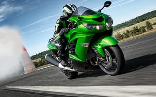 Картинка kawasaki green, зеленые, мотоциклы, кавасаки