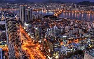 Картинка night view, seoul, ночь, город, вид, корейские, корея