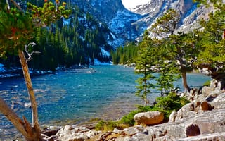 Картинка hd, горы, озеро