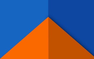 Картинка chrooma, chrooma style, абстрактные, синие, оранжевые, материал, стиль, плоские