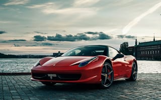 Картинка ferrari, красые, феррари