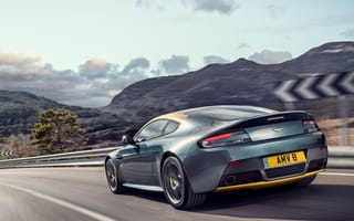 Картинка aston martin, gt, v8, vantage, дорога, скорость, астон, мартин