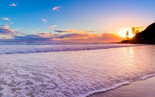 Картинка море, вечер