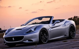 Картинка ferrari, ferrari california, крутые, машины, закат, феррари, калифорния