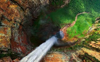 Картинка over, природа, водопад