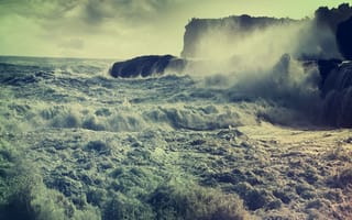 Картинка foam, море, волны, штормовой