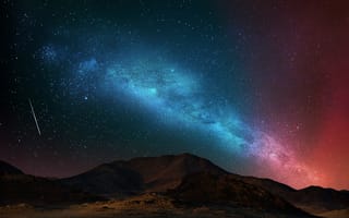 Картинка ubuntu, небо, ночь, звезды, стандартные, оригинальные, навсегда, аврора