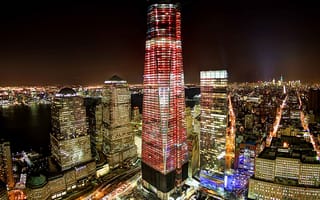 Картинка one, wtc, new york tower one, новый, башня, свобода, нью йорк, манхэттен, йорк
