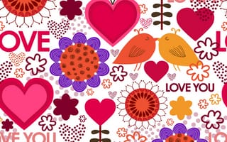 Картинка love, love pattern, любовь, абстрактные, природа, дизайн, шаблон