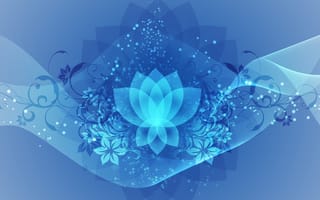 Картинка art, buddhism, lotus fractal, арт, фрактал, лотус